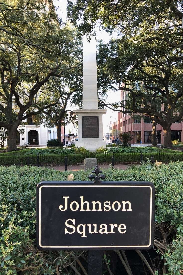 The Deep South USA Johnson Square savannah